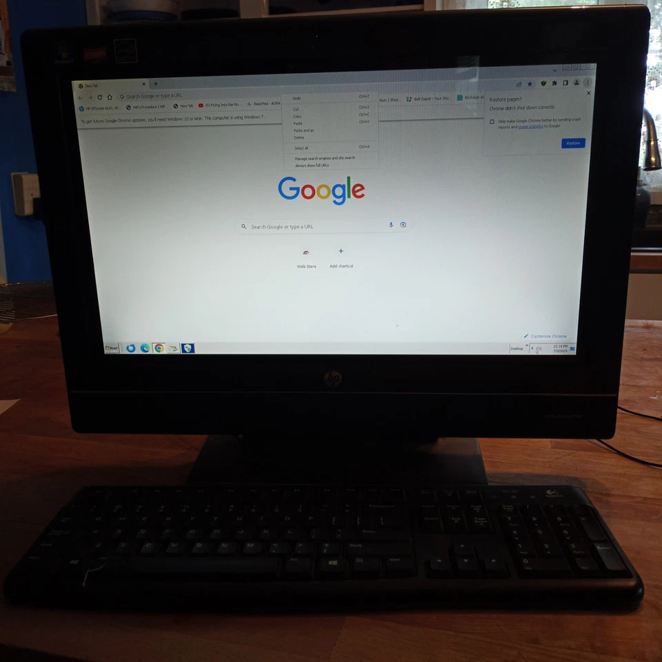 HP Touchsmart 310-1125y AMD athlon II X2 245e Processer 2.90 GHz 2GB computer - Image 2 of 4