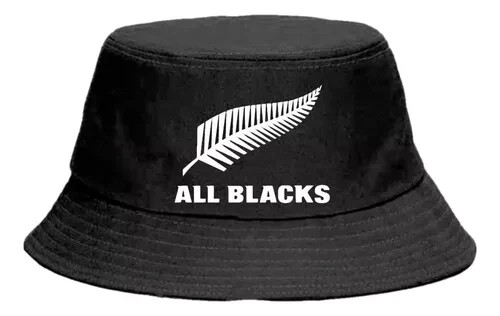 All Blacks - Gorro Piluso - Sombrero de cubo - Nueva Zelanda Rugby