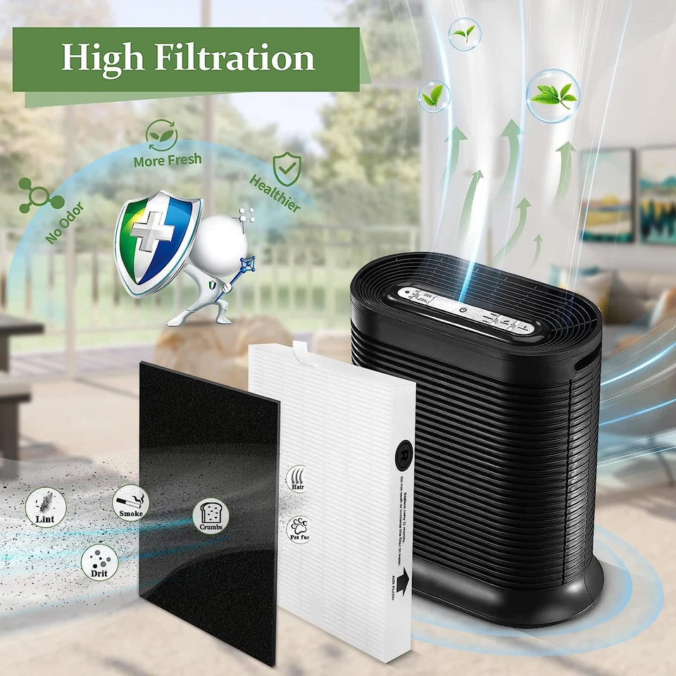 Filtro HPA300 True HEPA R y 4 filtro de carbón activado A con Honeywell Foto 2 de 4