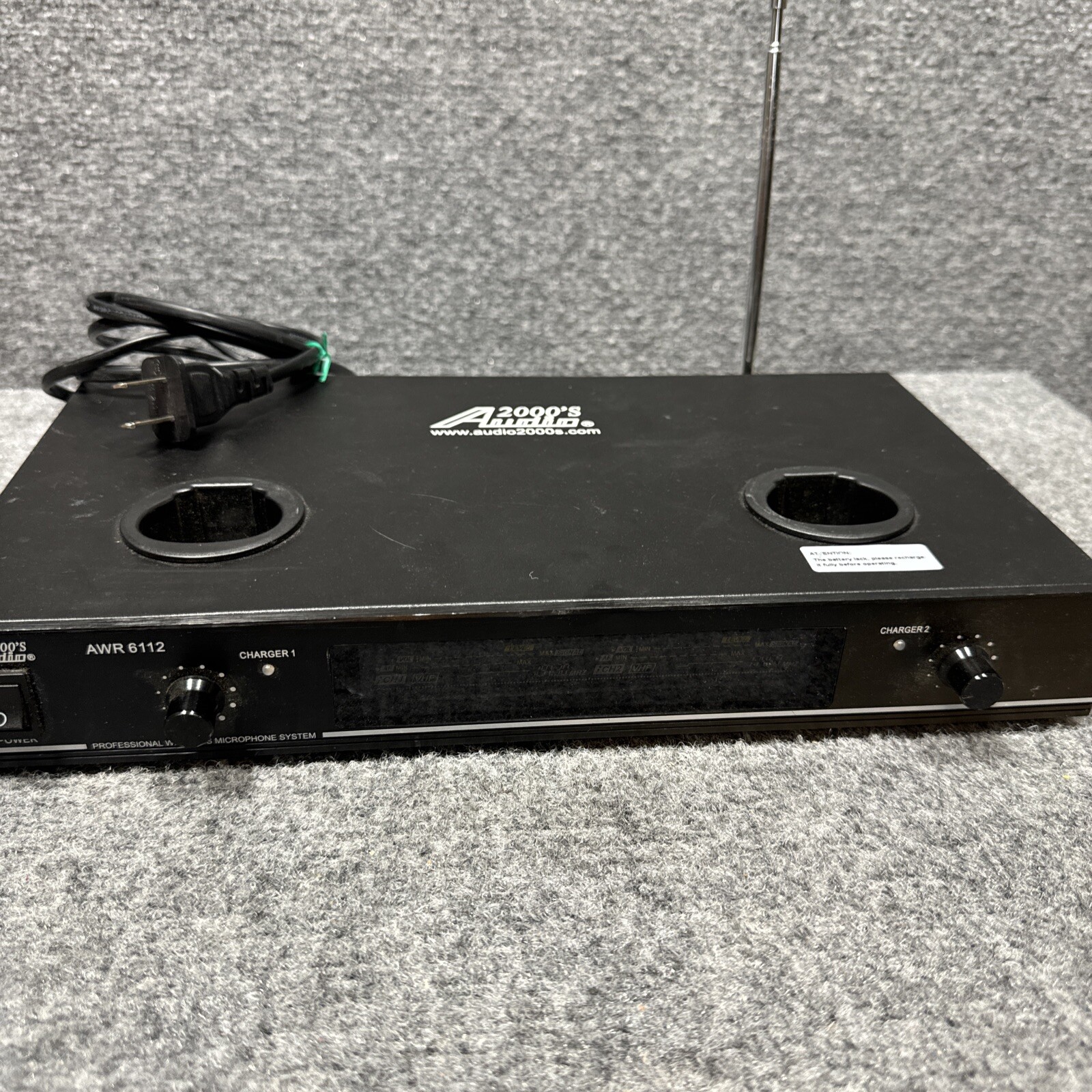 AUDIO 2000 AWR 6112 Professional Wireless Mic System with Clear Sound