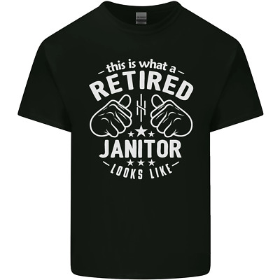 This Is What a Retired Janitor Looks Like Herren Baumwolle T-Shirt Tee Oberteil