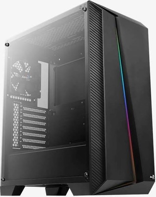 AeroCool Cylon Pro schwarz, Tempered Glass Midi Tower, PC Gehäuse, Case