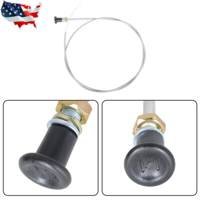 #ad 237 Universal Push Pull Choke Cable 63quot; Inner 60quot; Conduit 2 3 4quot; travel $9.12