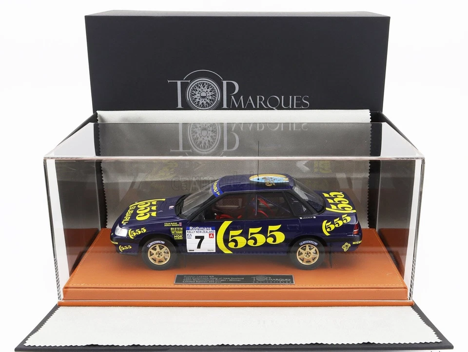 Top Marques SUBARU LEGACY RS WINNER RALLY NEW ZEALAND 1993 #7 1/18 LE500 New! - Image 3 of 4