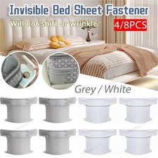 4/8PCS Lock Sheet Holders Keep Sheets Tight Heavy Duty Straps Fit All Mattresses