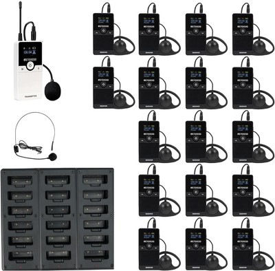 TT116 Wireless Tour Guide System, Tour Guide Headsets, Noise Reduction, 656ft...