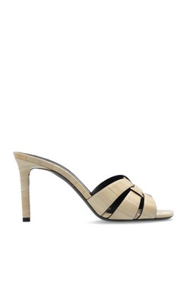 Saint Laurent - Women - Heeled Sandals 'TRIBUTE' - Beige