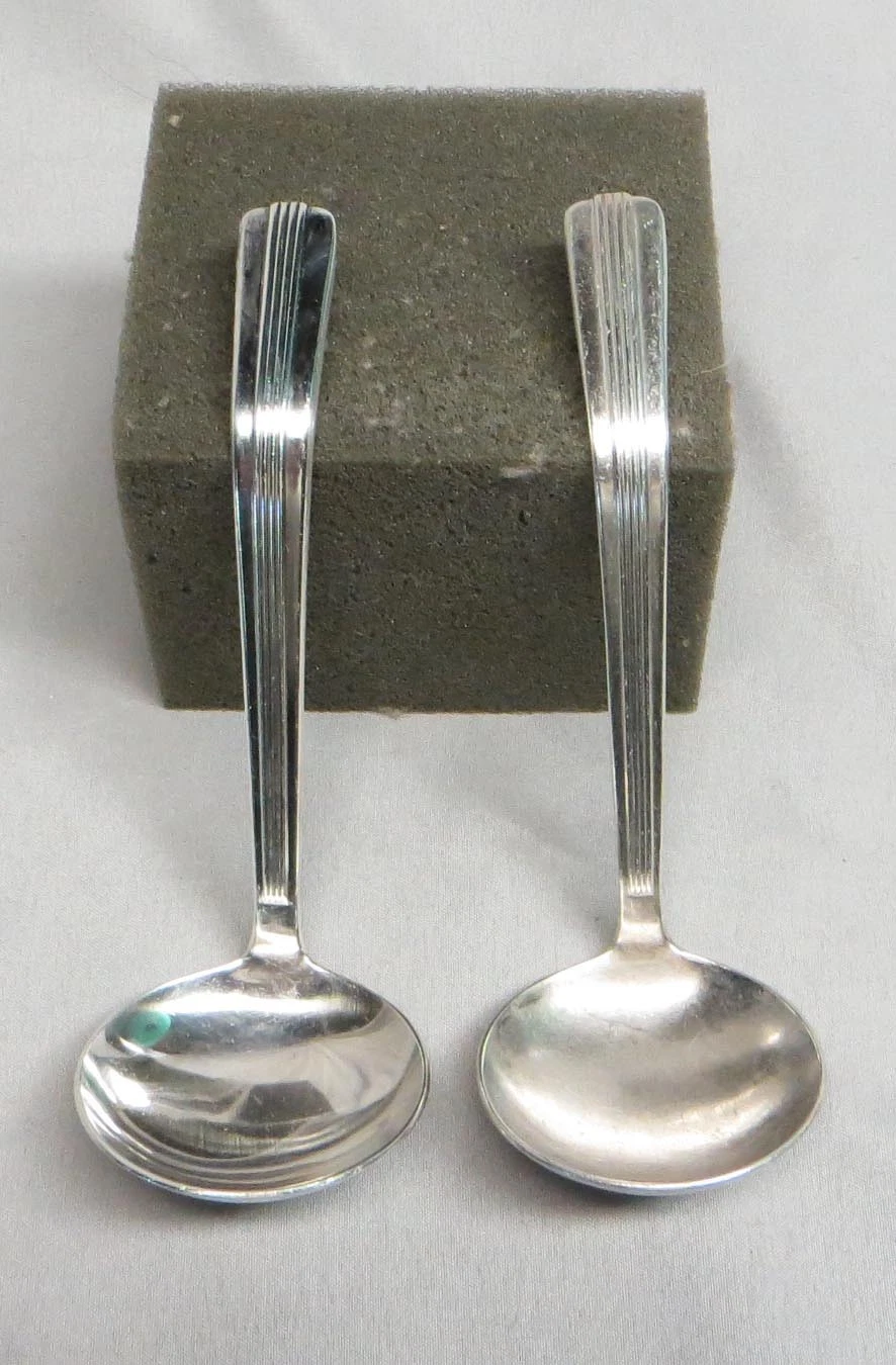 Pair of New York Central RR Small Sauce/Gravy Ladles by International Silver EXC
Opens in a new wind