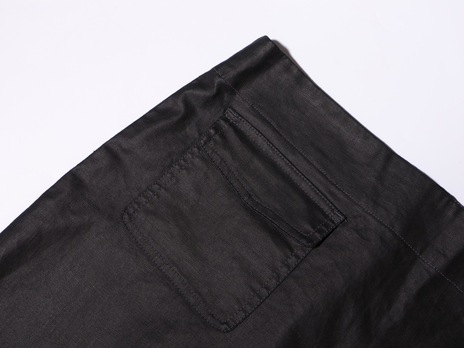 Calvin Klein Jeans Mini Skirt Black Denim W28 Linen Blend Casual A-Line thumbnail 8