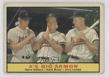 1961 Topps A's Big Armor ( ) Norm Siebern Hank Bauer Jerry Lumpe #119 0j6
