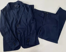 Abercrombie & Fitch Men’s Separate navy blue blazer suit coat Sz S & pants 30X30