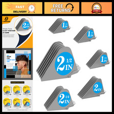 Universal Hair Clipper Guards Set - 6 Extra Long Attachments 2.5" to 1.25
