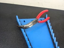 #bl697 Snap On 497CCP - 90° Angle Jaw, Needle Nose Pliers, Red Comfort USA