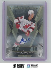 2025-26 UD Black Diamond Auto Jack Hughes /25 #BDB-JH New Jersey Devils