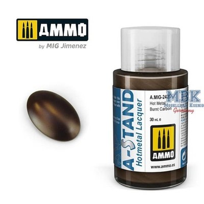 Ammo of MIG AMIG2425 A-STAND Hot Metal Burnt Carbon - 30ml Enamel Paint