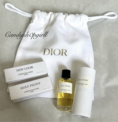 4PC Dior Eau Noire Eau De Parfum Splash 7.5ml/New Look/Holly Peony Sample Spray