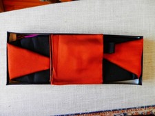 Mel Howard and Adolfo All Silk Cummerbunds and 1 Pocket Square Vintage