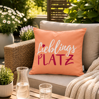 Outdoor Dekokissen Lieblingsplatz Peach 45X45 Cm Gartenkissen Mit FüLlung Lounge
