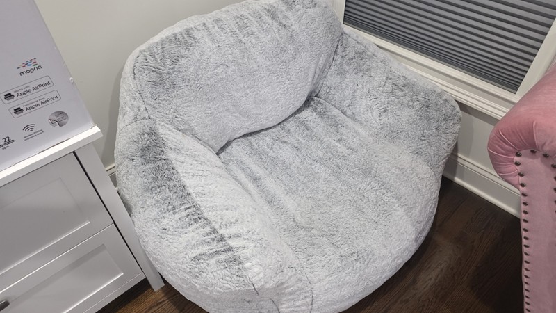 Bean Bag Chair, High Density Foam Filled, Modern Comfortable Lounger for Adults