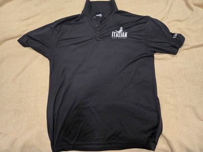 Blue Generation Italian Gun Grease Black Polo Large. Excellent Condition. Rare