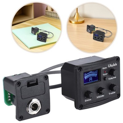Gitarren-Equalizer Ukulele Pickup Tonabnehmer LCD -Anzeige -Tuner