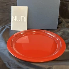 [UnusedNURI Echizen lacquerware confectionery tray round plate tray 2