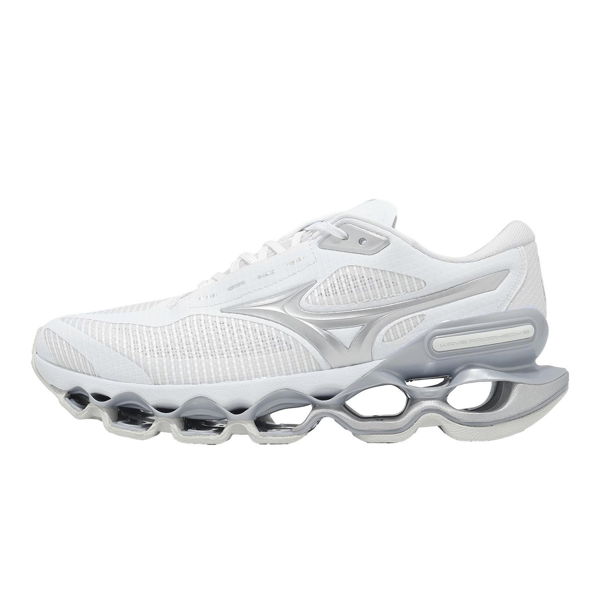 Mizuno Wave Prophecy 15 White Silver Men Road Running Jogging