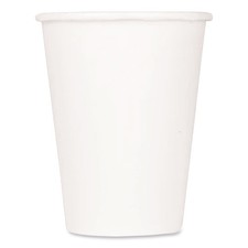 Double Poly Paper Cold Cups 9 oz White 1000/Carton CKCP9W