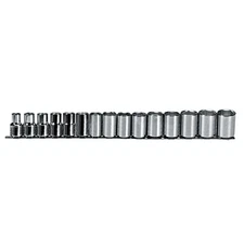 Proto J54205 15-Piece 10mm-24mm 1/2 Drive 6-Point Standard Metric Socket Set
