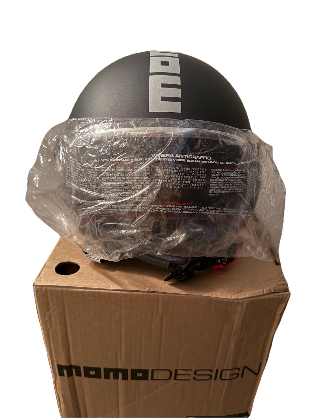 Casco Momo Design Evo Graphene Ece 22.05 Doppia Visiera Da Moto Scooter Taglia M