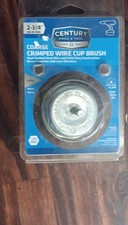 CENTURY Crimped Wire Cup Brush Steel 2-3/4 in 1/4 in Hex Shank Drill