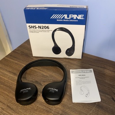 .. NEU Alpine SHS-N206 Dual Source faltbare flache kabellose Kopfhörer 