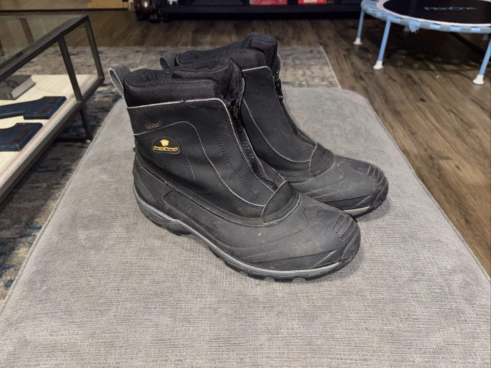Arctic Shield Boots Mens Size 13 Black Waterproof Insulated Winter Snow Zip