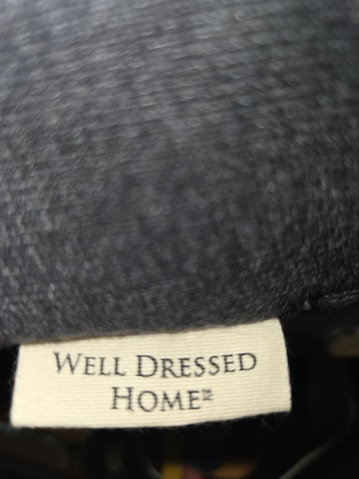 WELL DRESSED HOME COTTON DUCK FEATHER PILLOW DEER BUFFALO CHECK HOLIDAY EUC - Image 3 of 4