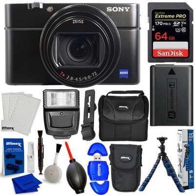 Sony Cyber-shot DSC-RX100 VII Digital Camera Bundle with 64GB +