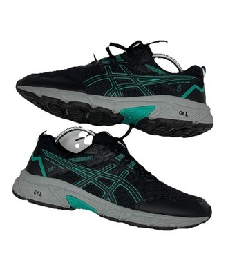 Asics Gel Venture 8 Black Gray Turquoise Wm11 Uk 9