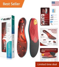 High Arch Support Insoles for Flat Feet - Shock Absorbing Comfort for Everyone