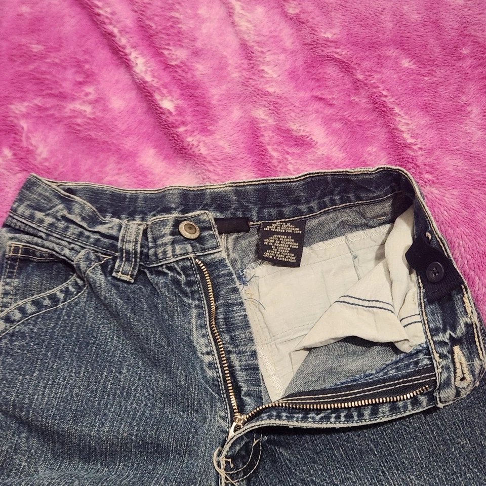 Джинсы Faded Glory для мальчиков размер 12 синяя джинсовая ткань плотник регулируемая талия свободная посадка - Изображение 4 из 4