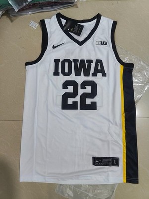 Nike Caitlin Clark Jersey White Yellow Iowa Hawkeyes #22 Size XL