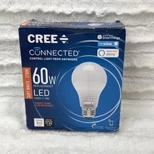 Cree Connected 60W LED Smart Bulb Soft White 2700K E26 ZigBee BA19-08027OMF