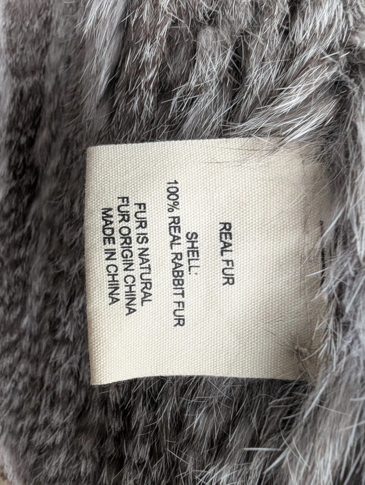 Женский жилет Bagatelle Heritage среднего размера из чистого кроличьего меха супермягкий! - Изображение 4 из 4