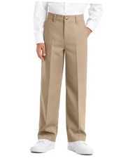 Boy Uniform Pant Cotton Dress Pants  Back to School 6-7 Years Light Khaki