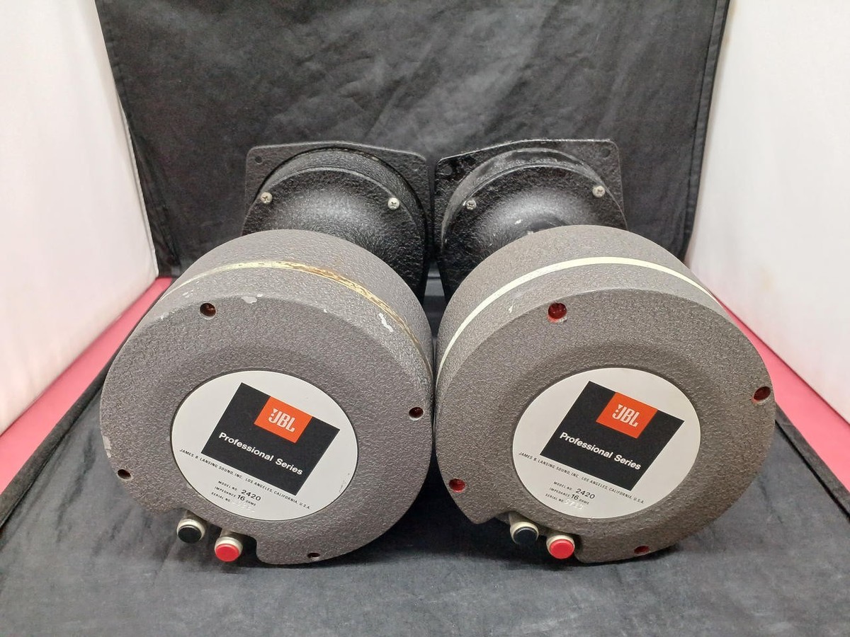 JBL 2420 Driver Units + 1217-1290 Horns Set Pair Used JP | eBay