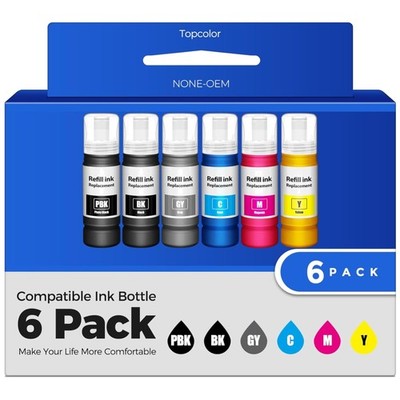 6 Pack Ink Bottles for Photo 8550 & 8500 Printers