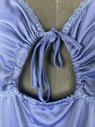 Miss Elaine 1x abito da notte grande blu navy lingerie lungo sexy - Foto 3 di 7