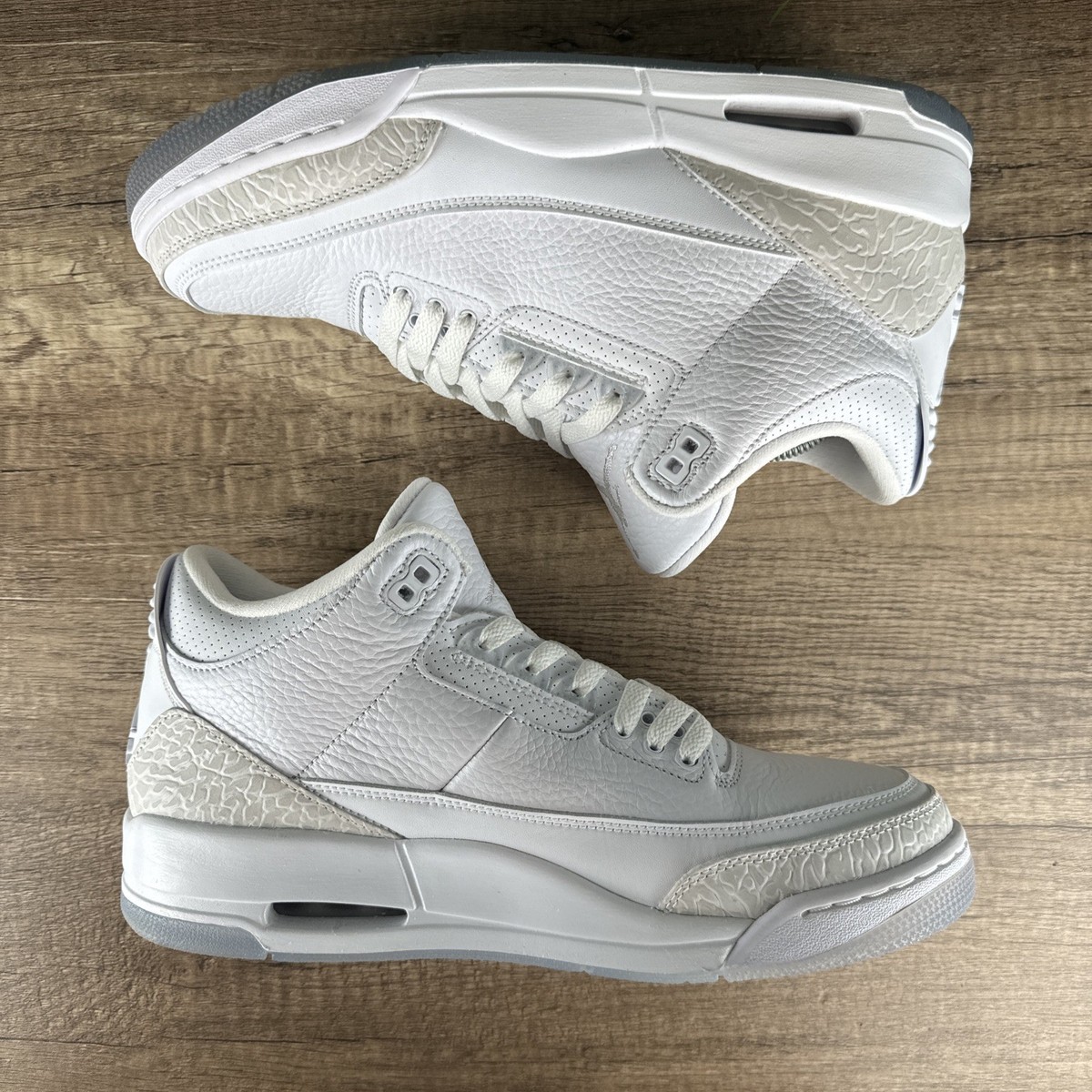 Size 10 - Air Jordan 3 Retro Pure White 2018 136064-111 OG VNDS