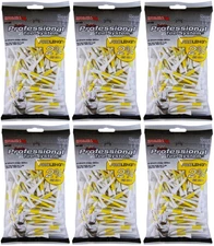 Pride PTS 100-Count Wood Golf Tees, ProLength 2 ¾" (6-Pack)