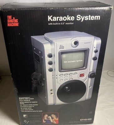 NOS The Singing Machine CD+G Karaoke Machine STVG-520 with Built In Video Cam