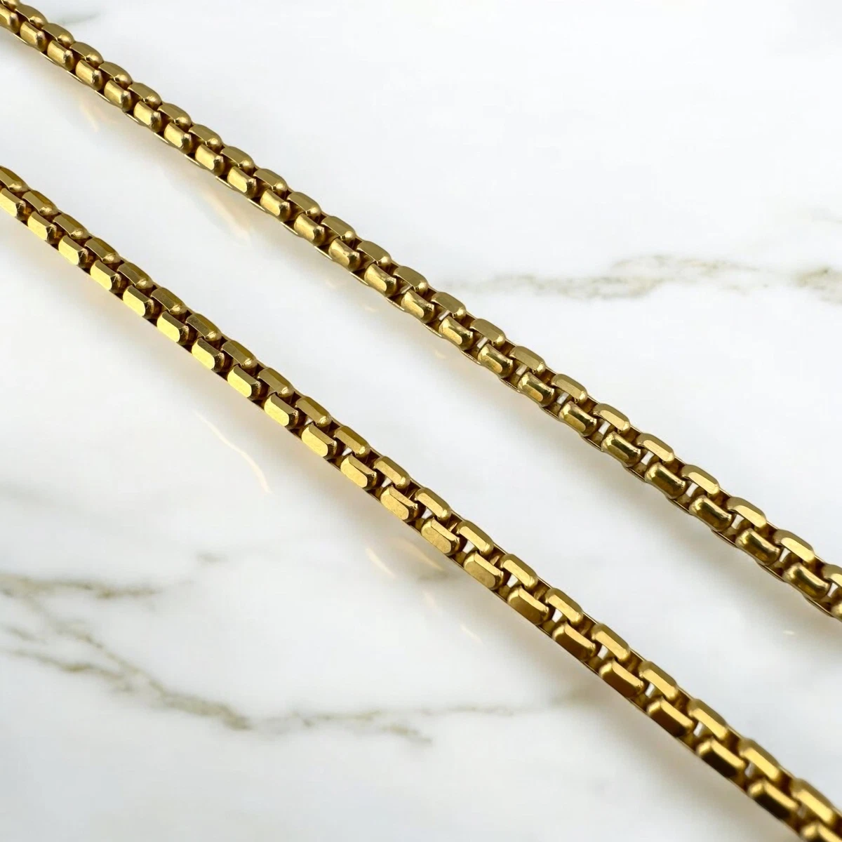 Vintage 18k Gold Chain In Fine Necklaces & Pendants Without Stones