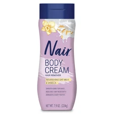 Nair Body Hair Removal Cream for Women 7.9 oz – Oat Milk & Vanilla, Smooth Soft